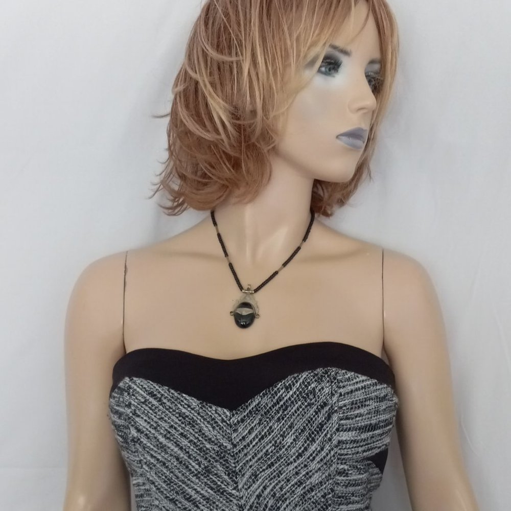 Nwt Anthropologie By Adelyn Rae Gray/Black Strapless Dress Sz S Very CHIC! - Picture 7 of 9